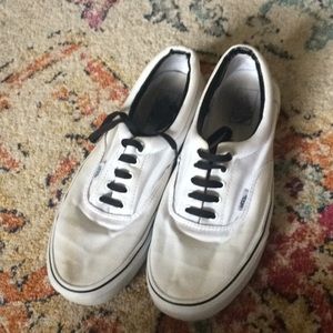 White Men's Vans Size 11.5
